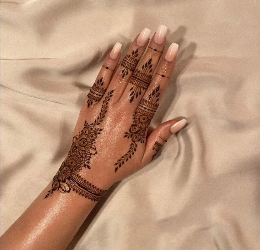Stylish Back Hand Mehndi Designs