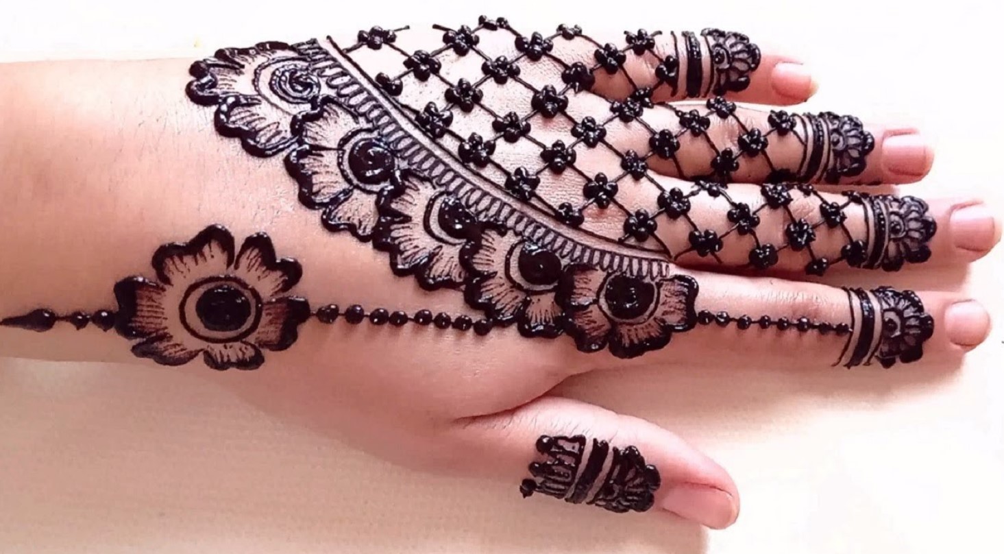Stylish Back Hand Mehndi Designs