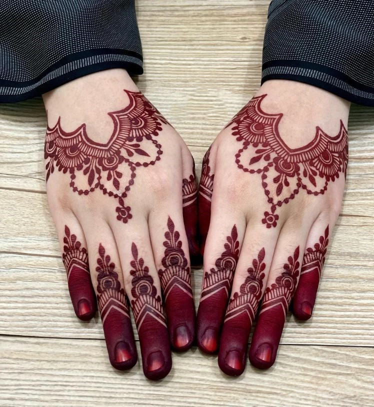 Stylish Back Hand Mehndi Designs