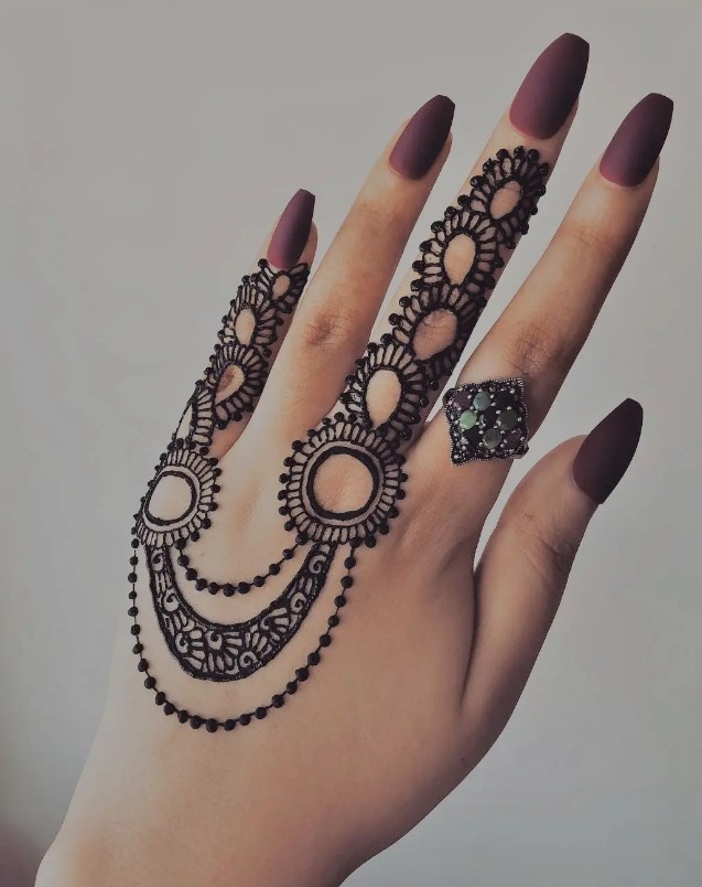 Finger Mehndi Designs