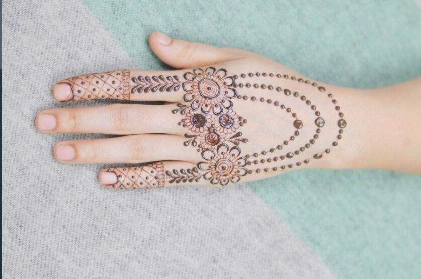 Simple Mehndi Design Back Hand