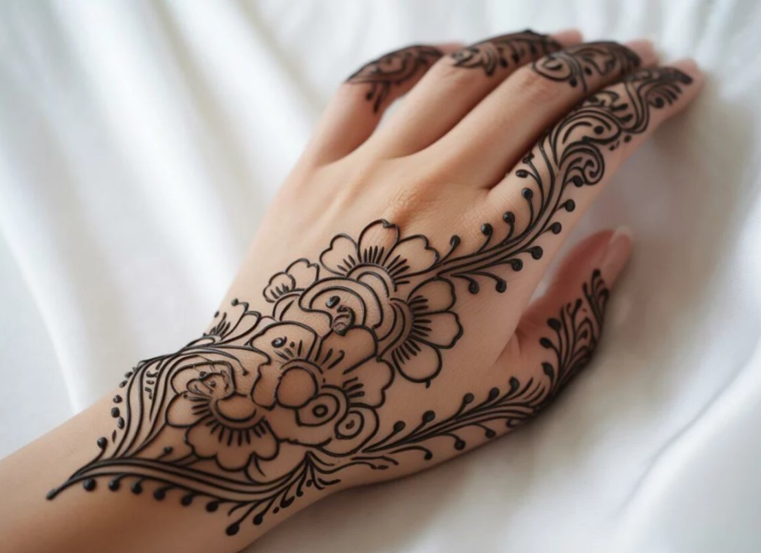 Stylish Bridal Mehndi Design